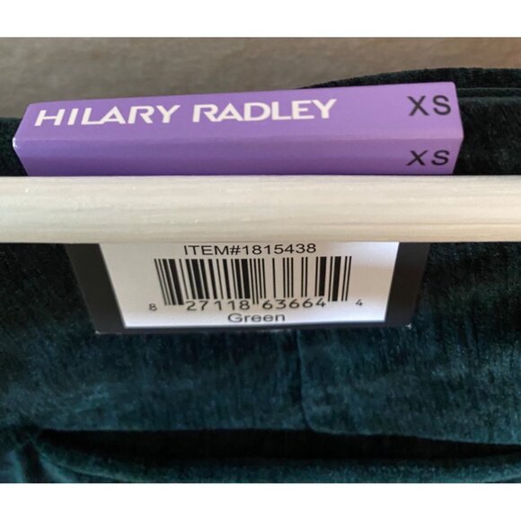 Hillary Radley XS Soft Forest Green Velvety Stretch Slim Leg Pants - Picture 9 of 10